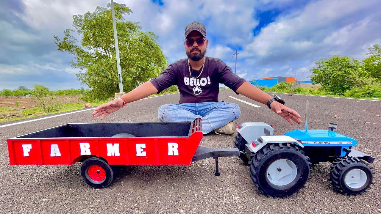 We Are Unboxing Very Big Size Tractor New Holland 3630 4WD  Diy Cast Model with Trolley |