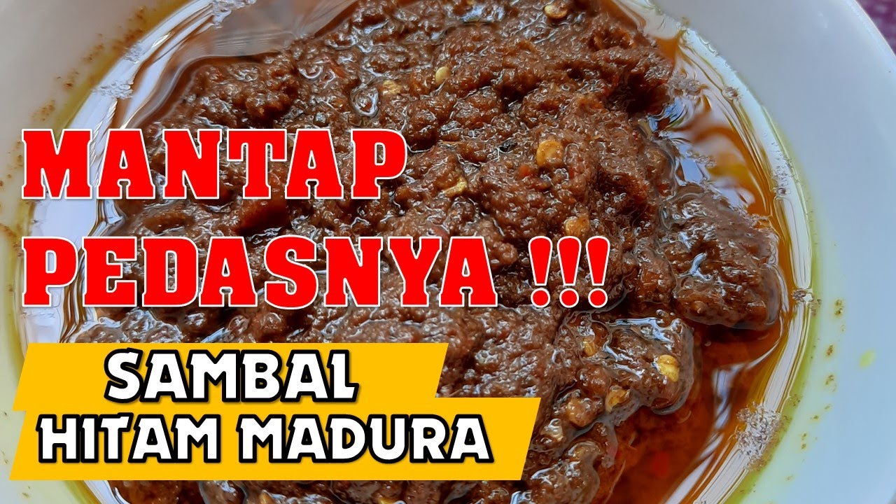 Cara Bikin Sambal Hitam Nasi Bebek Madura