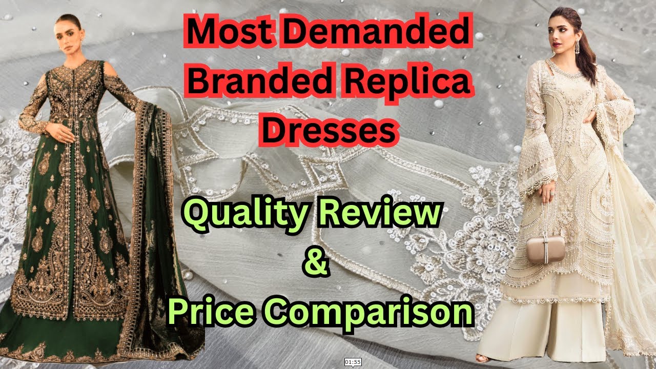 Better Than Original? Designer Replica Dresses at Half the Price! | Silk Mall Karachi