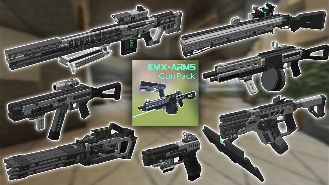 EMX-Arms Pack - All Weapons Showcase | Minecraft TaCZ Mod | v0.5.5 | By sf2403