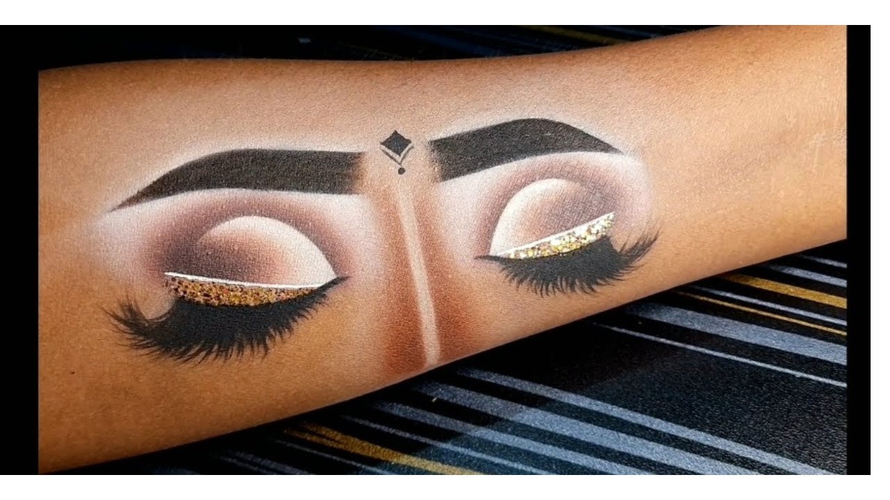 easy steps eyemakeup on hand || eyemakeup tutorial