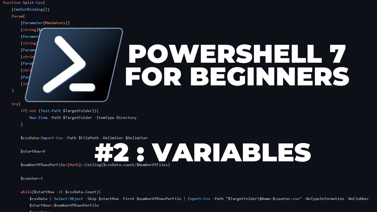 Учебники PowerShell 7 для начинающих №2: Переменные