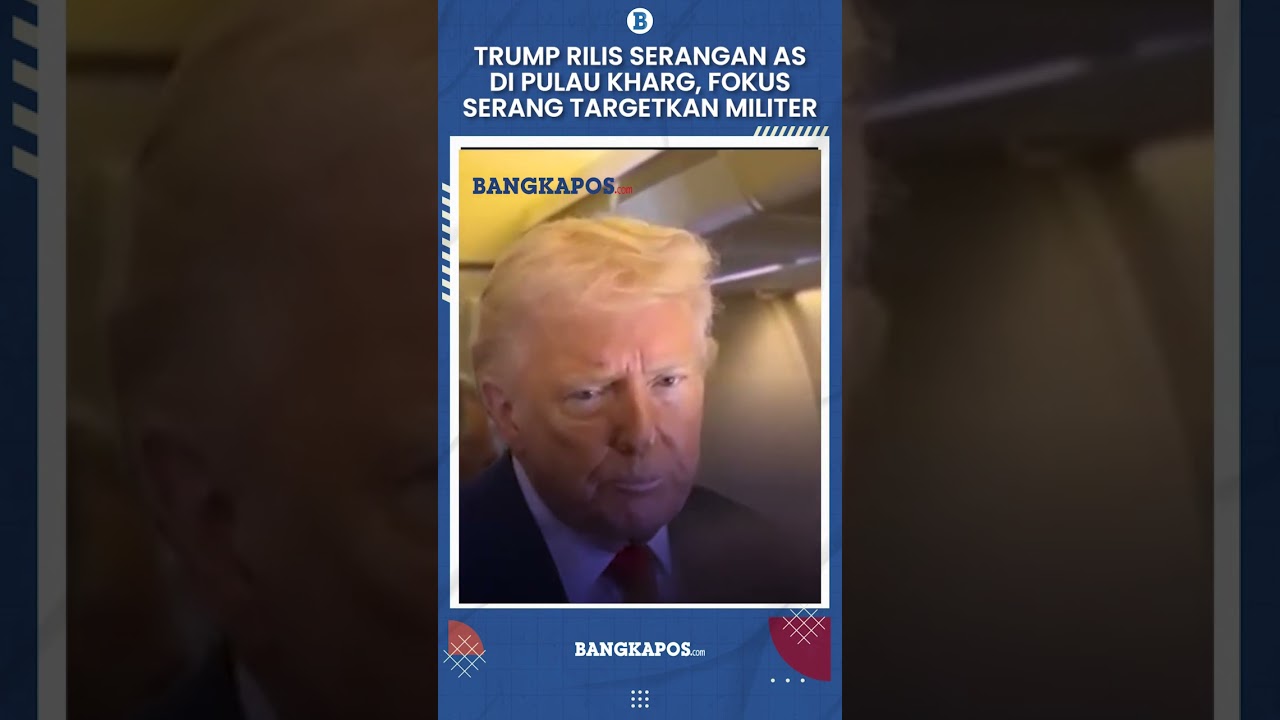 Trump Rilis Rekaman Serangan AS di Pulau Kharg, Fokus Serang Targetkan Militer Minyak Iran