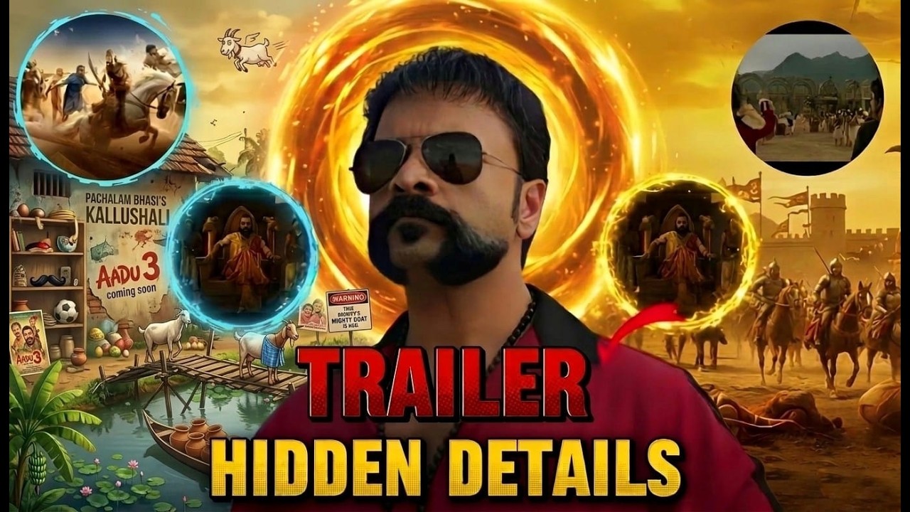 Aadu 3 Trailer decoding 🕵️‍♂️ Part 2  #aadu3 #shajipappan #trailer #timetravel #jayasurya