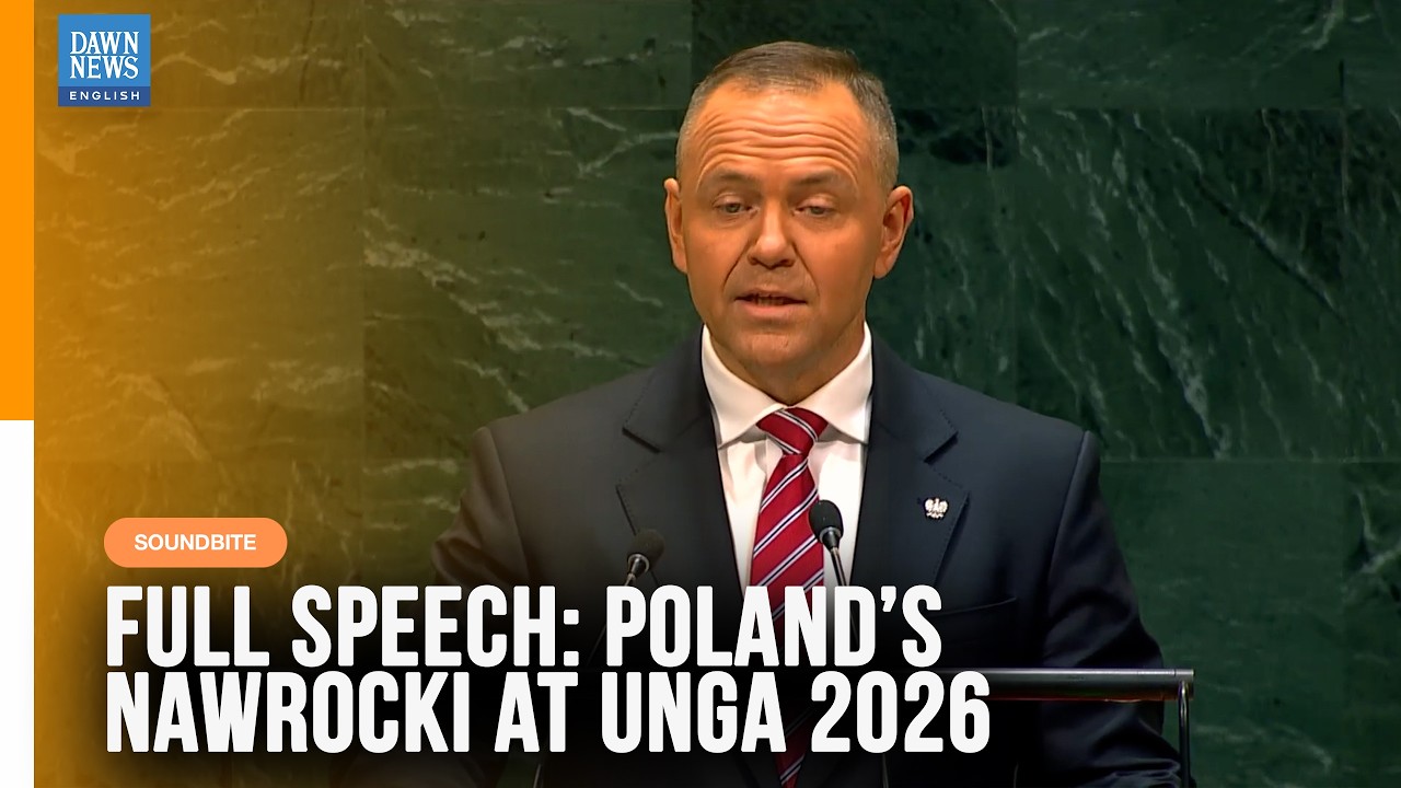 Full Speech: Poland&rsquo;s Nawrocki Calls for Accountability & UN Reform | Russia, NATO & AI | UNGA 2026