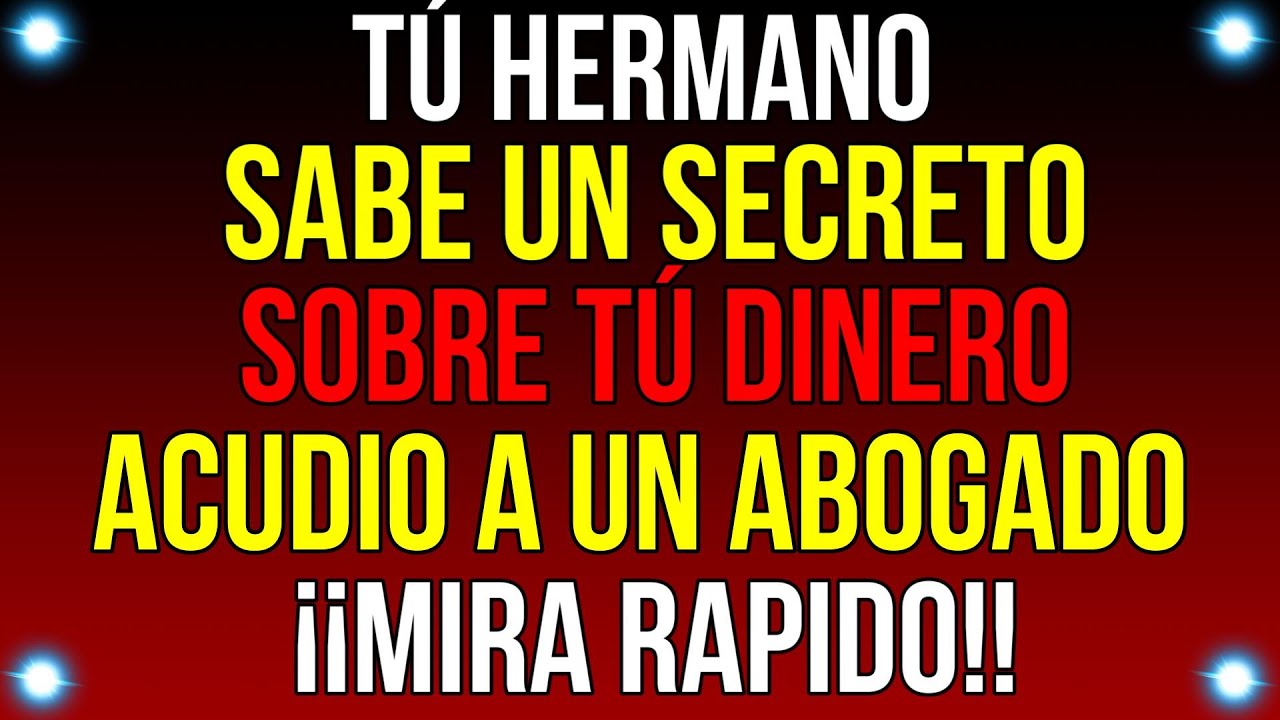 Tu HERMANO sabe un SECRETO SOBRE TÚ DINERO...| Mensaje de Dios de hoy | #god #godmessage