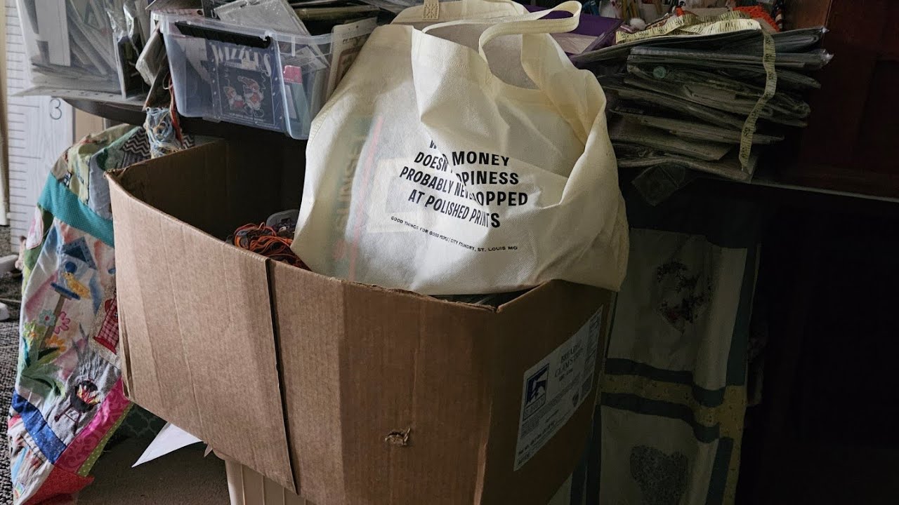 Flosstube #32 Cross Stitch unboxing haul bought sight unseen for $30