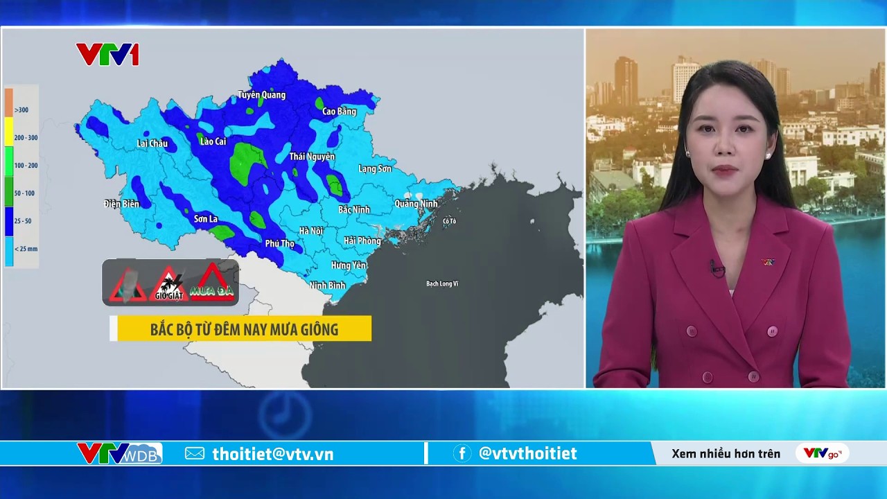 Dự báo thời tiết 5h30 - 08/03/2026 | Bắc Bộ hôm nay mưa giông | VTVWDB