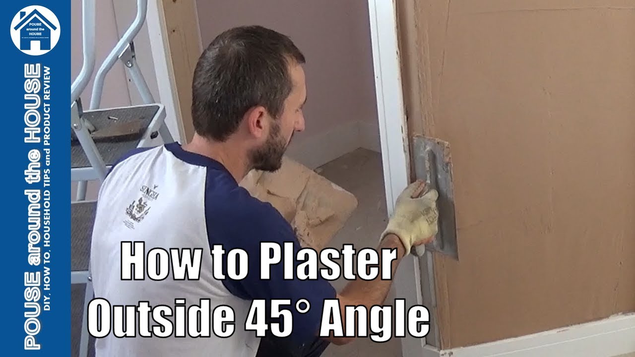How to plaster an outside 45&deg; corner, beginners guide! Plastering tips for DIY enthusiasts.