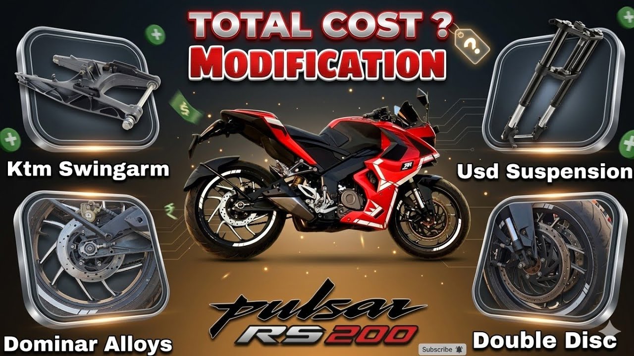Usd Suspension Modification Cost | Dual Disc Modification Cost | Pulsar RS 200