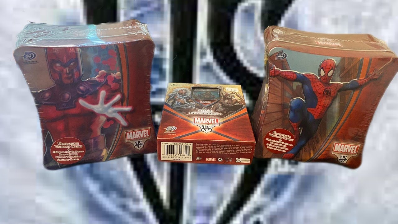 First time Opening Upper Deck Marvel Vs System Tcg Tins and prebuilt decks. Vs system