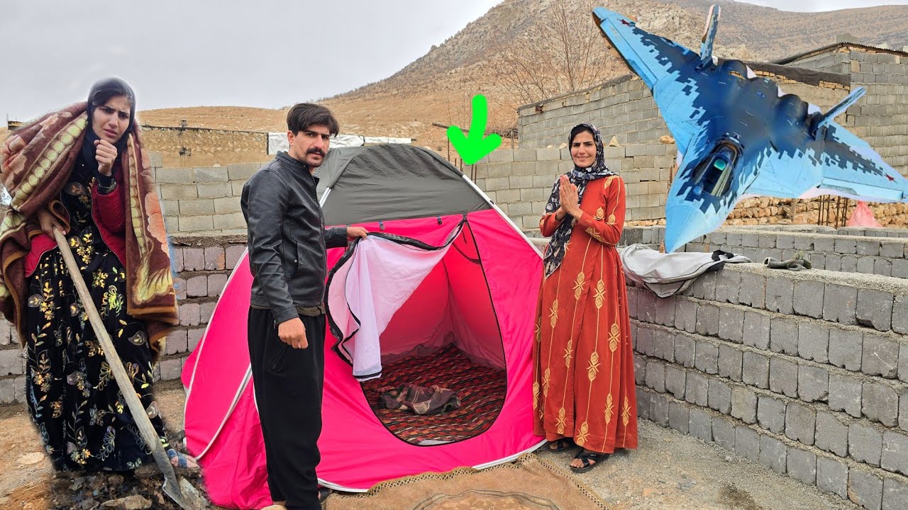 from mountain shelter to village dream | single nomadic mother building her future during war