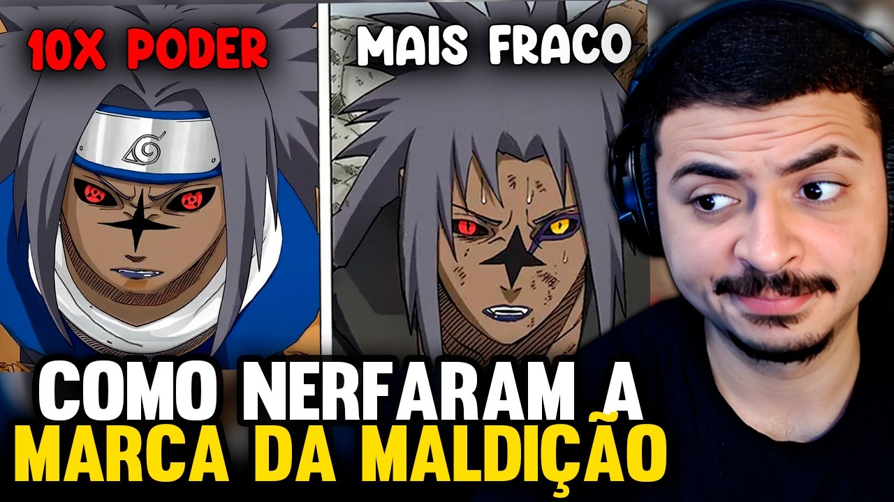 KAMUZ REAGE: Porque a MARCA DA MALDI&Ccedil;&Atilde;O Ficou FRACA no Naruto Shippuden?