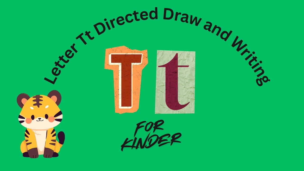 Letter Tt Directed Draw and Writing for Kinders