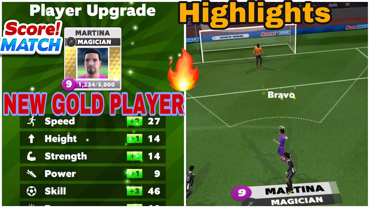 🔥NEW GOLD PLAYER “MARTINA - MAGICIAN “ on score match ! Game ⚽️