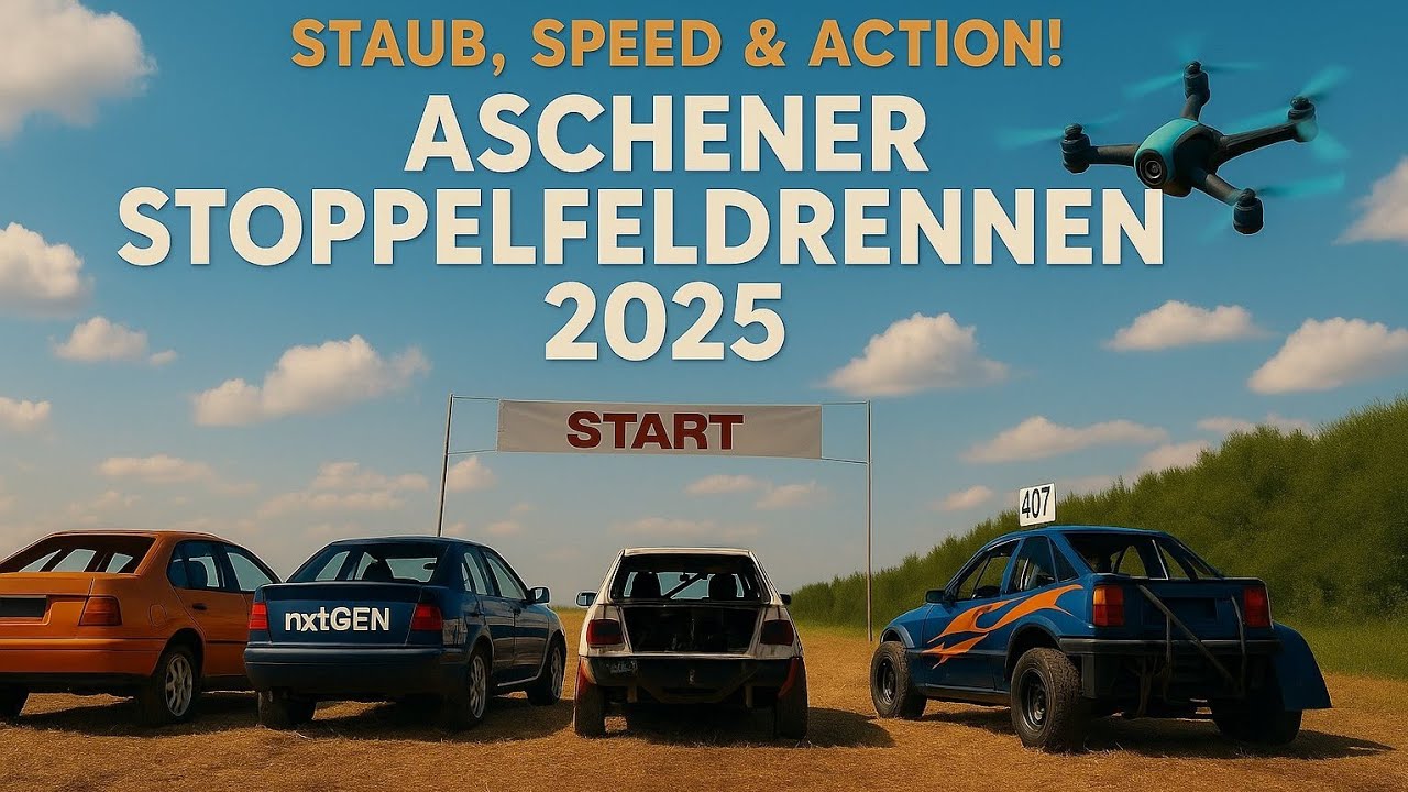 Staub, Speed & Action – Aschener Stoppelfeldrennen 2025 | Autocross | 4K 60ᶠᵖˢ ✔ FPV Pro Edition