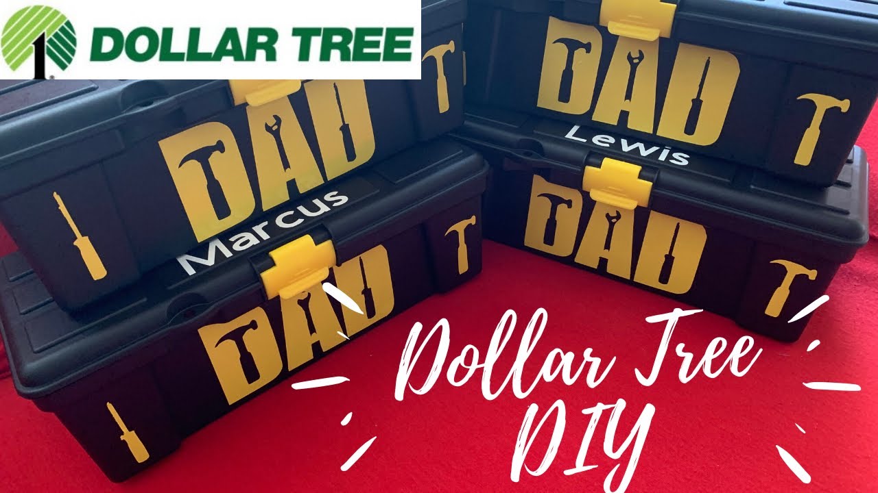 Father&rsquo;s Day Gift | Personalized Tool Box from Dollar Tree | Gift idea for dad