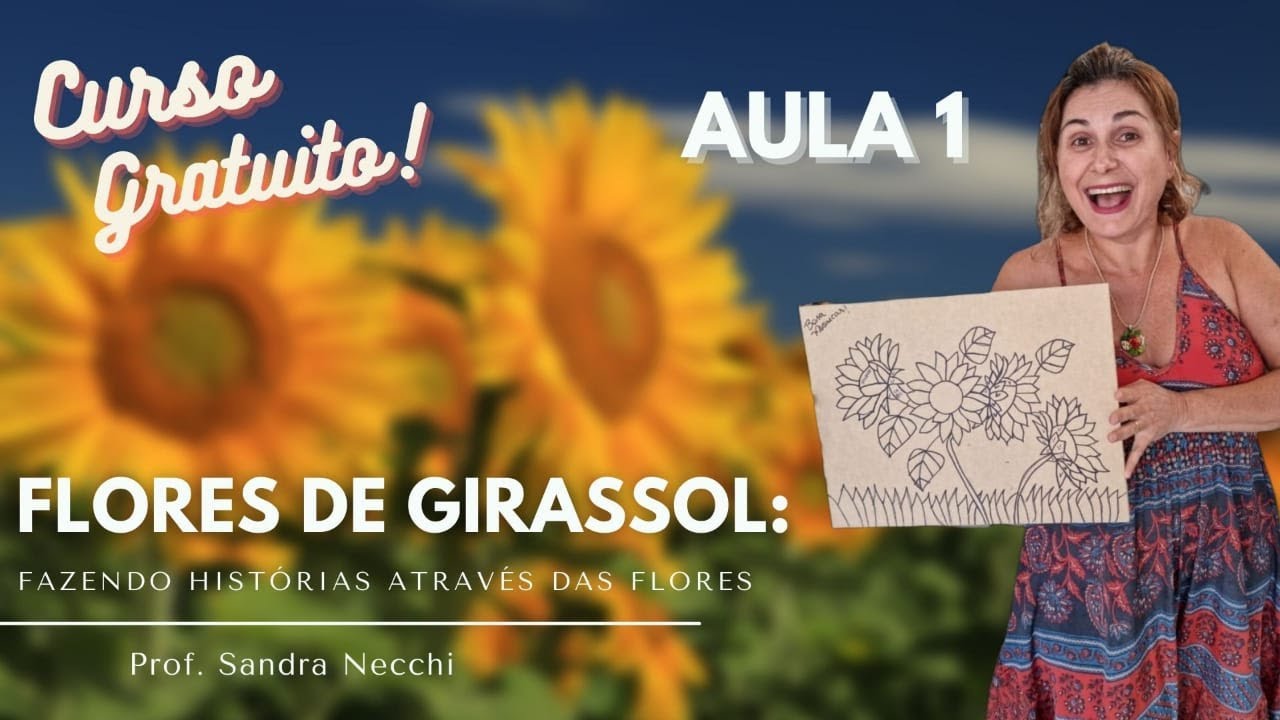 MOSAICO | Curso flores de girassol, Aula 1