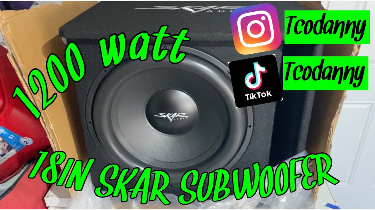 Installing new 18 INCH Skar audio subwoofer