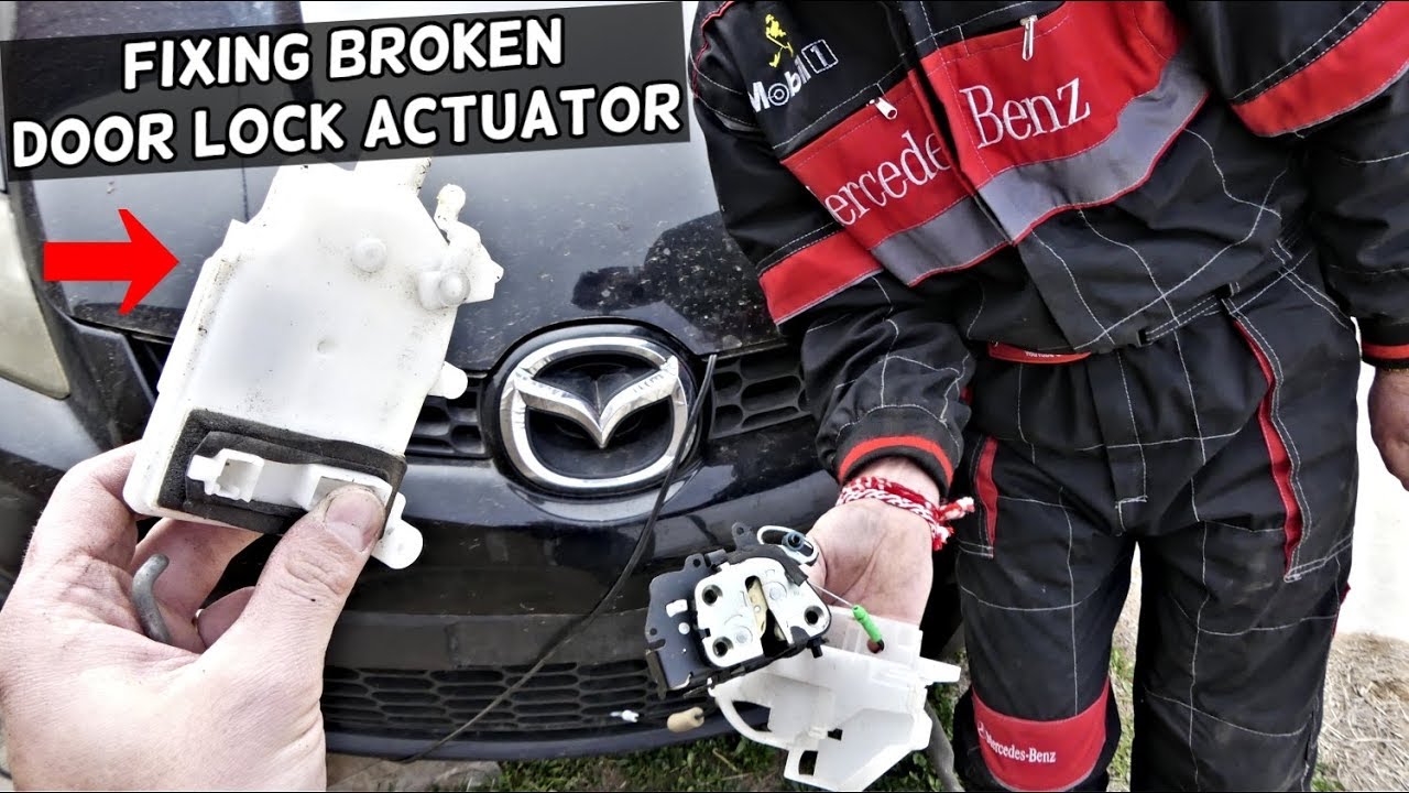 MAZDA DOOR LOCK ACTUATOR MOTOR REPLACEMENT. DOOR DOES NOT LOCK UNLOCK FIX