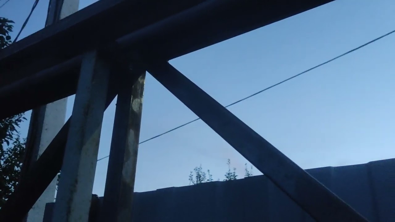 Телескопические откатные ворота своими руками home made Telescopic sliding gates.