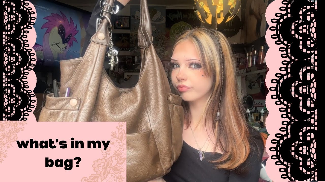 whats actually in my bag (wtf)