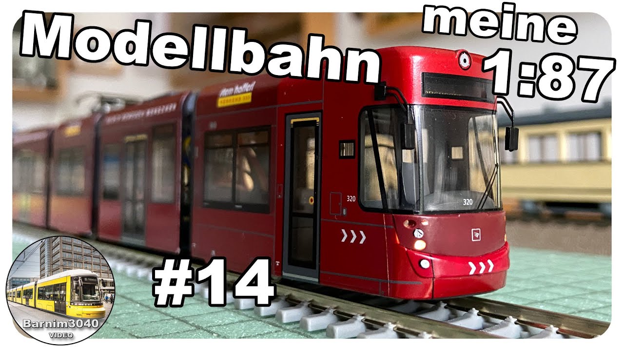 Modelleisenbahn H0 #14 • Modell Straßenbahnen auf der Anlage • Barnim3040