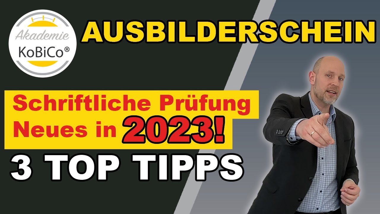 AEVO - Schriftliche Prüfung 2022 zum Ausbilderschein - Das müssen Sie bei der IHK beachten