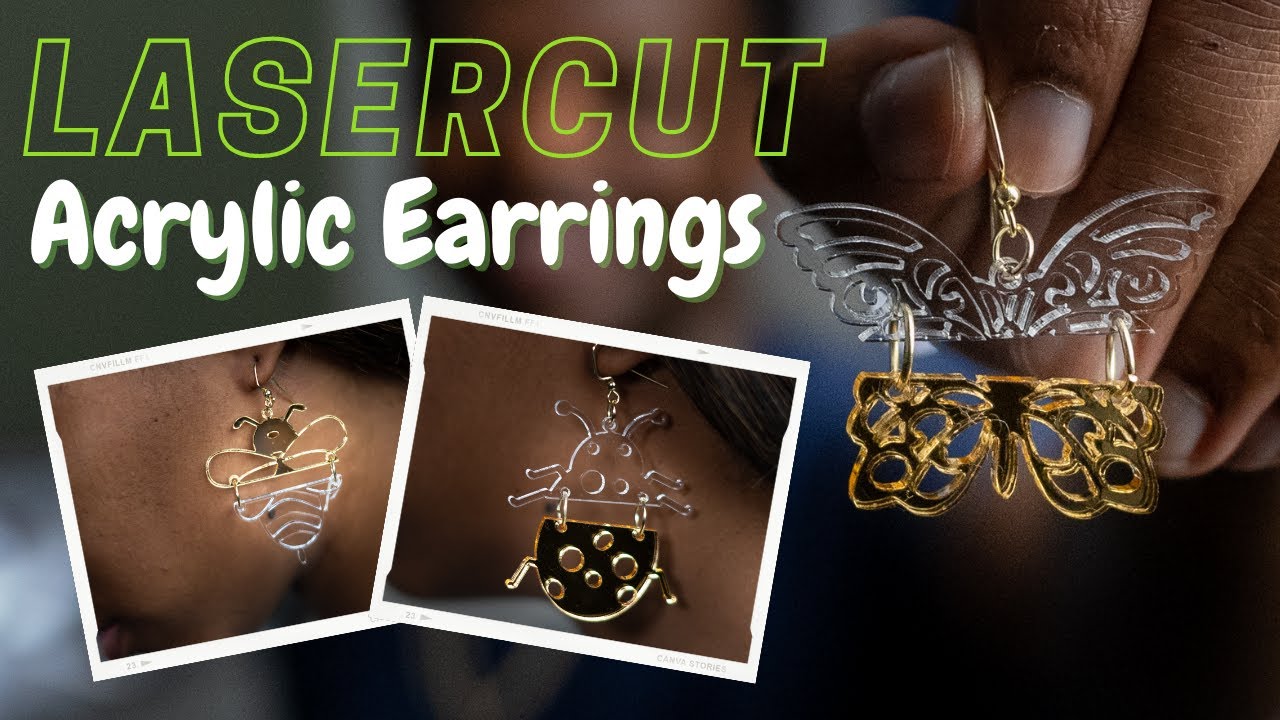 How to make Acrylic Earrings | Glowforge | Coreldraw