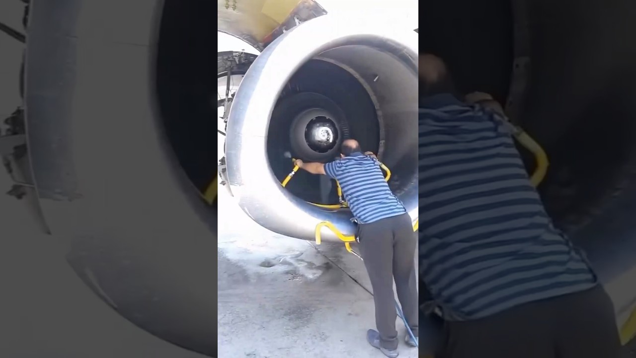 飛行機のエンジン清掃は危険ではないのか