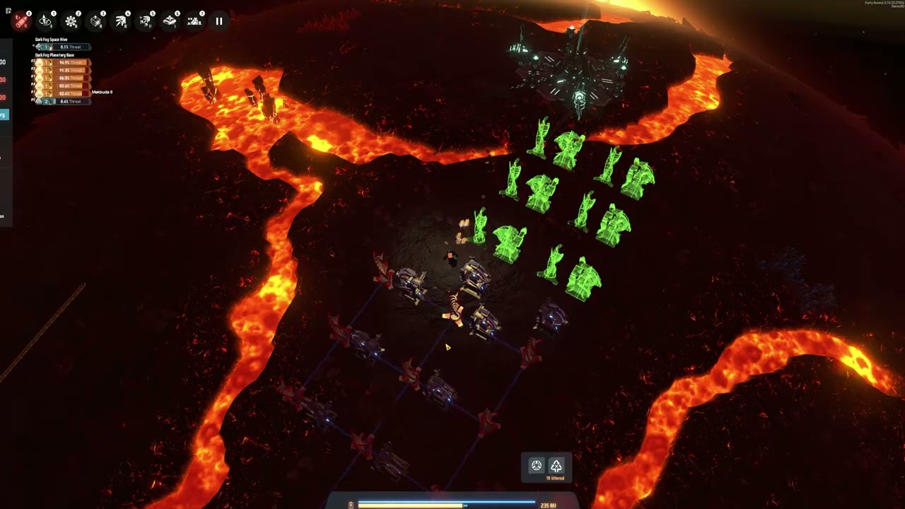 Attacking a Dark Fog Base 2 - Dyson Sphere Program