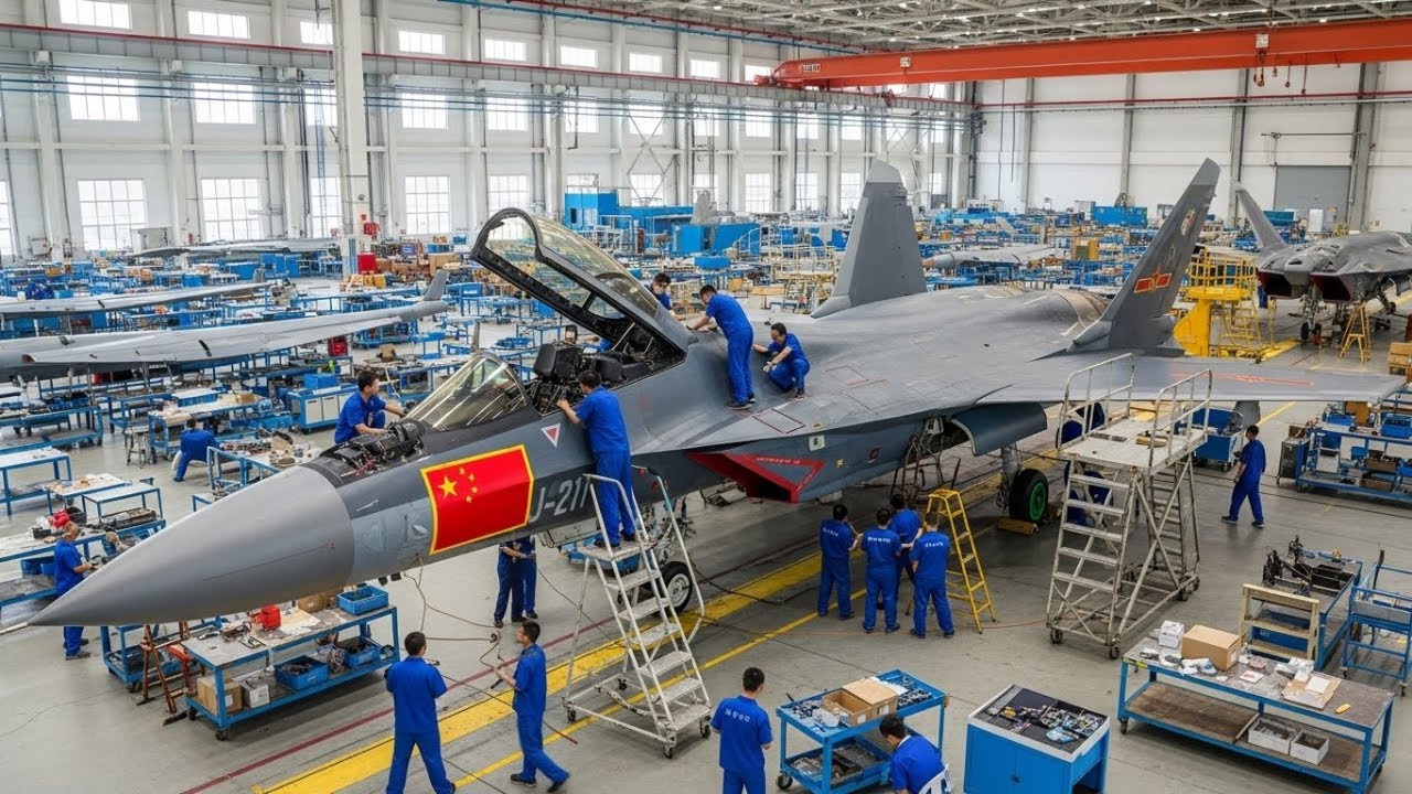Inside the J-21 Stealth Fighter Factory: China’s Next-Gen Warplane Production Process (Full Tour)