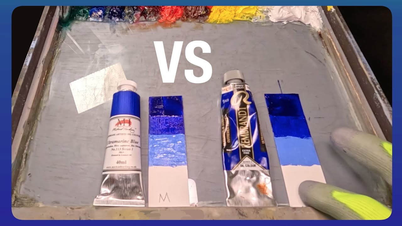 Michael Harding VS Rembrandt - Ultramarine Blue