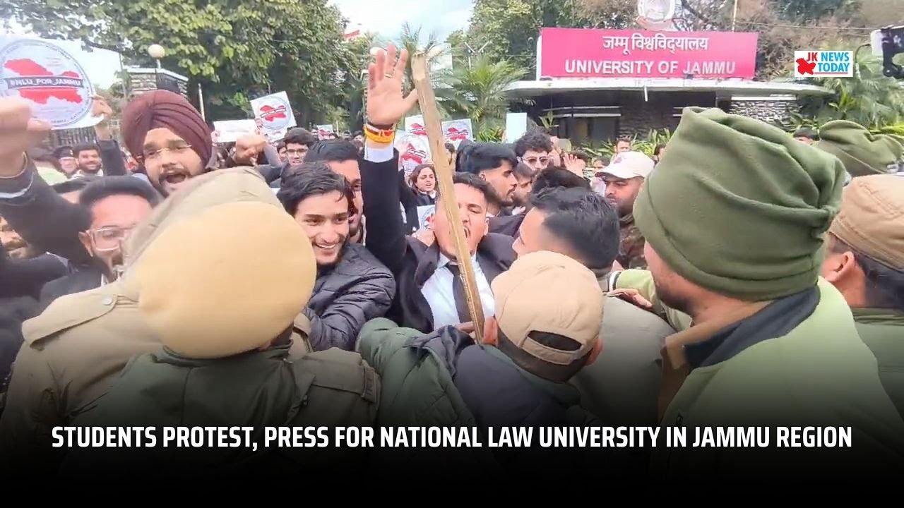 Students Protest, Press for National Law University in Jammu Region | JK News Today