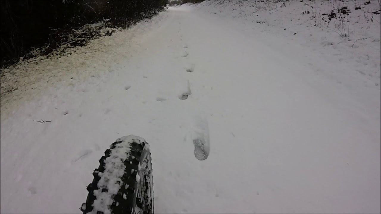 fat bike sur la neige à amiens