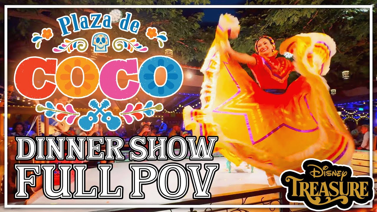 Plaza de Coco Dinner Show - FULL FRONT ROW POV - Disney Treasure Cruise Ship