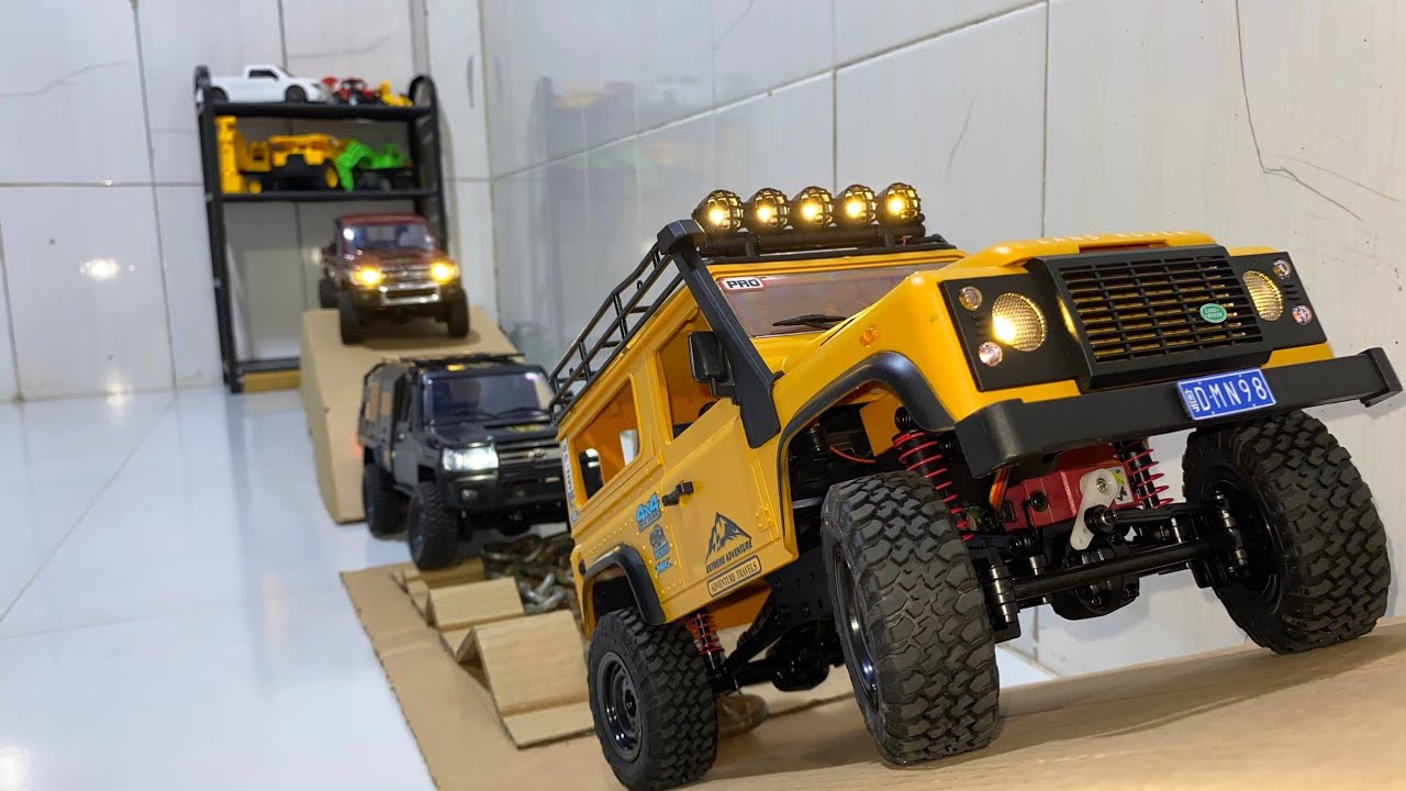 Mini Rc Cars Off-Road Video || Land Rover Defender MN98 Toyota Land Cruiser MN82s, MN82 Climb Test