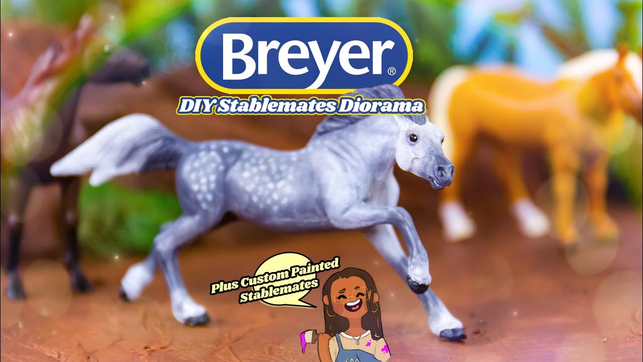 DIY -  How to Make: Breyer Horse Diorama PLUS Custom Painted Stablemates