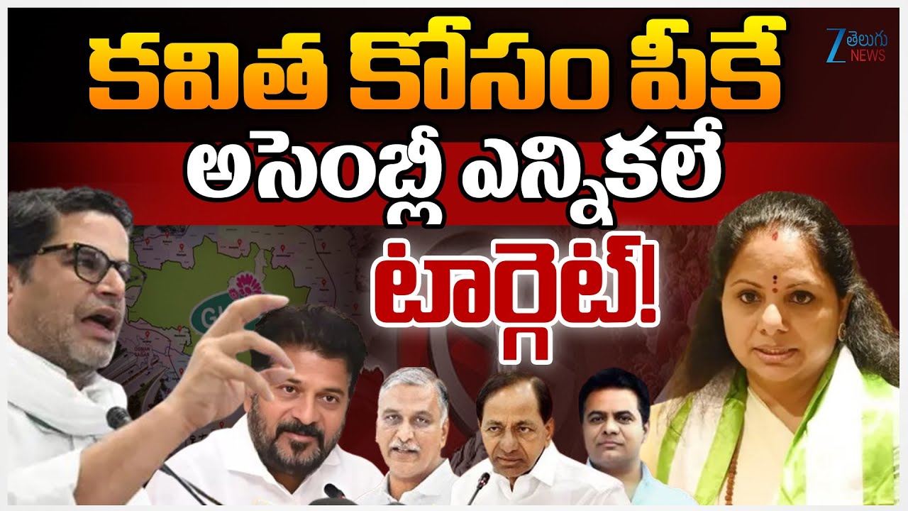 Kavitha Met Prashant Kishor | Kavitha New Party | కవిత కోసం పీకే అసెంబ్లీ ఎన్నికలే టార్గెట్!ZEE