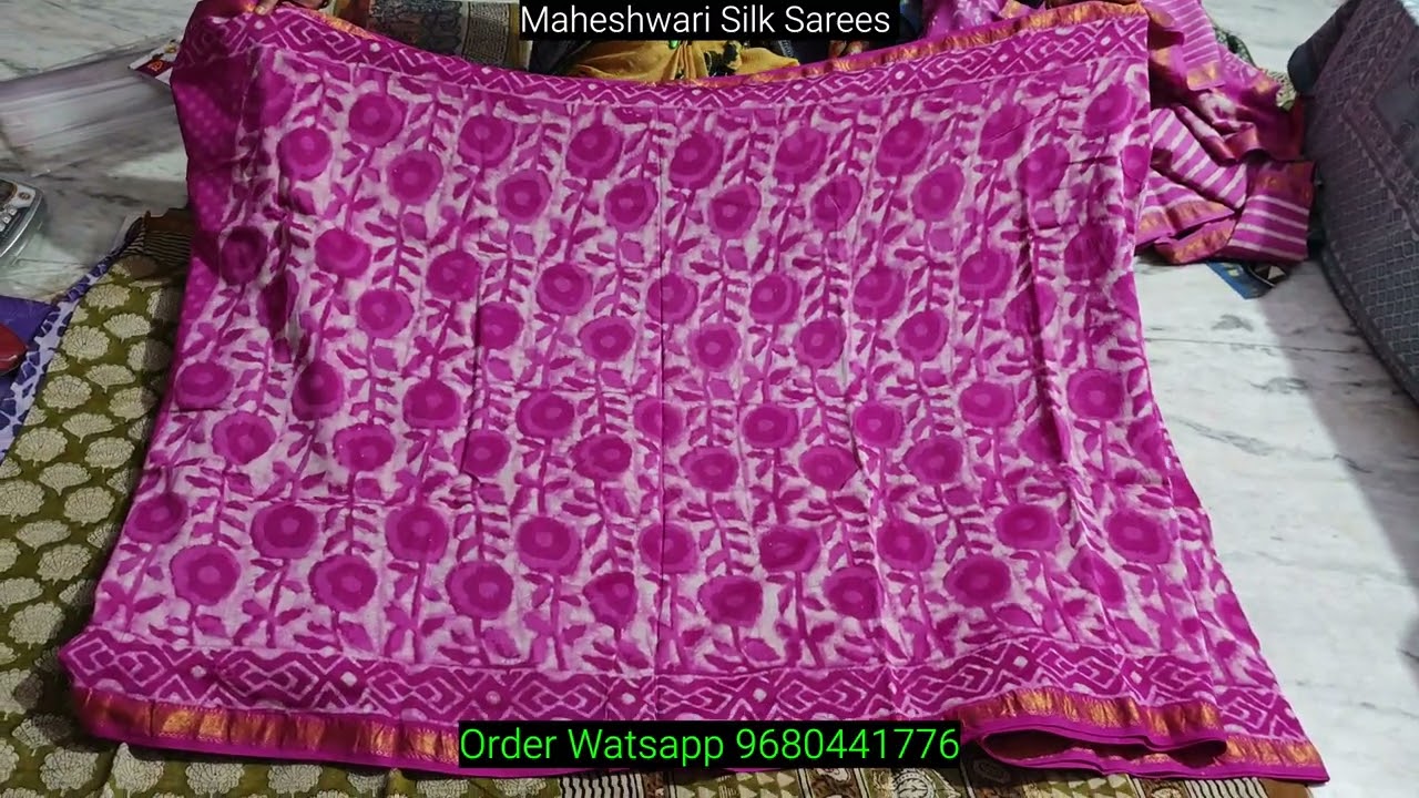 Maheshwari Silk Sarees new collection ।। Free shipping ।। silk Sarees collection।। Today 💐part 10059