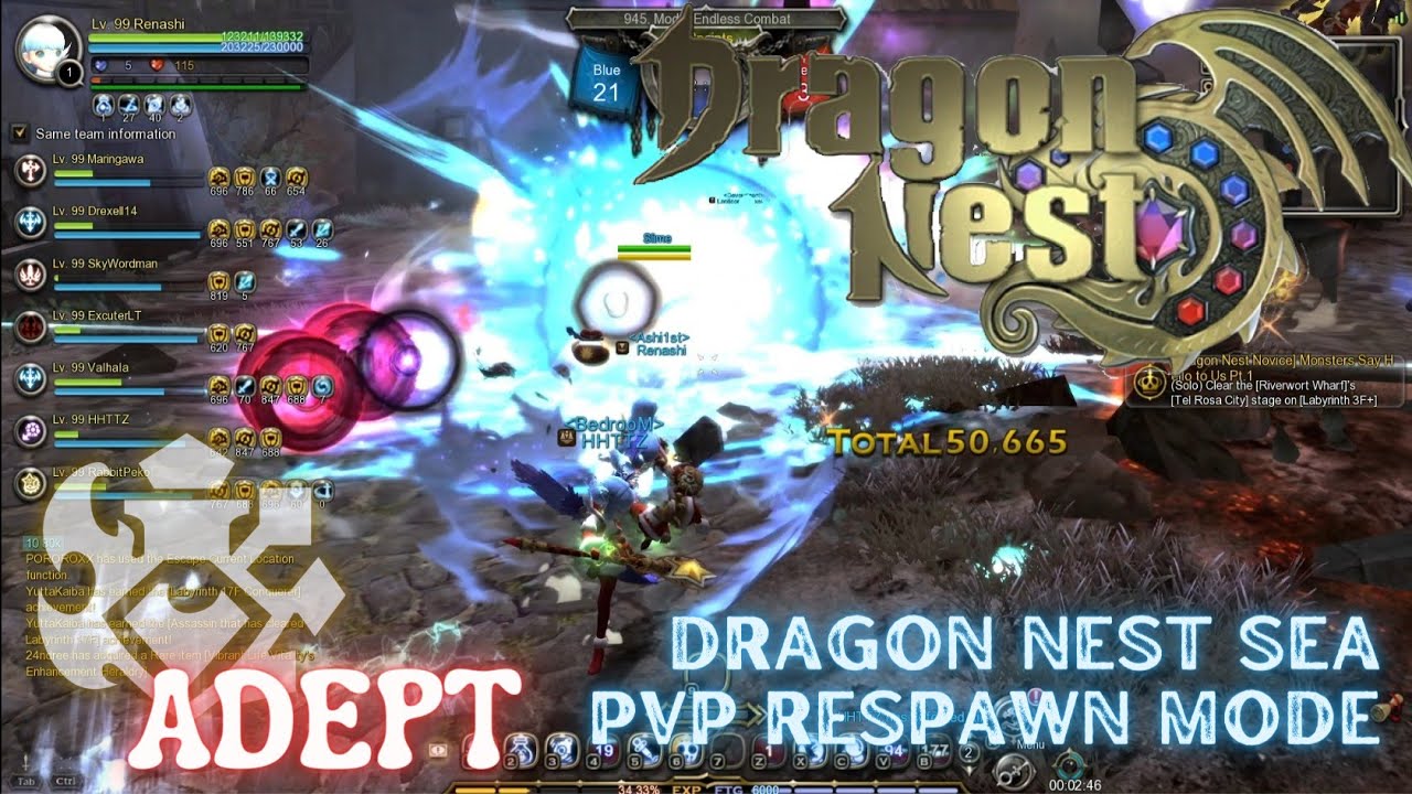 Adept PVP Respawn Mode ~ Dragon Nest SEA