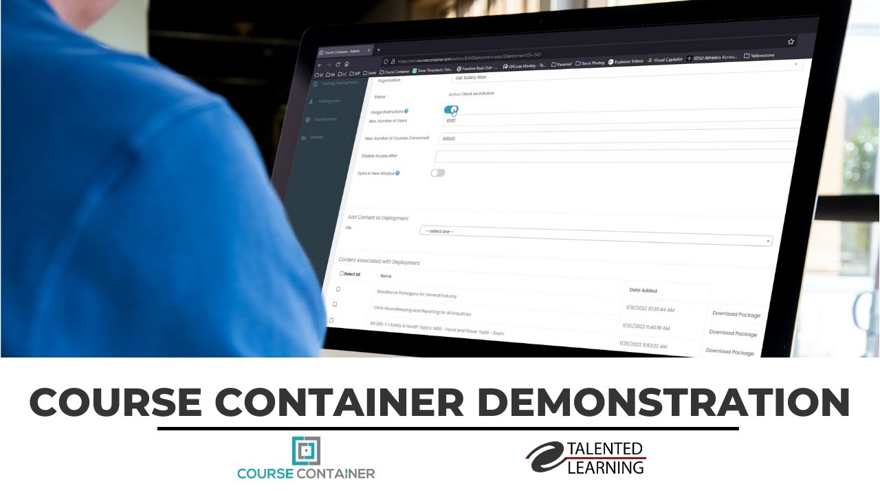 Course Container Demo - Remote Content Distribution System - Talented Learning