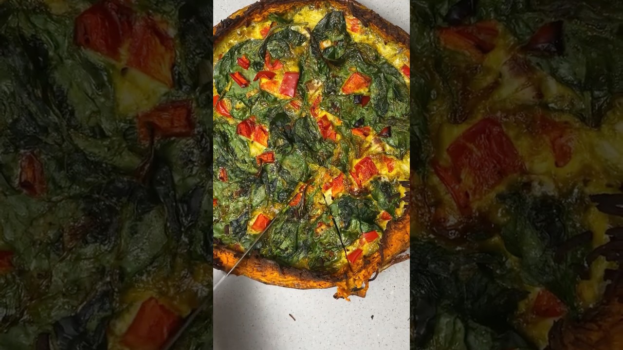 Who Knew Sweet Potato Crust Could Make Quiche Even Better 🤤🍠