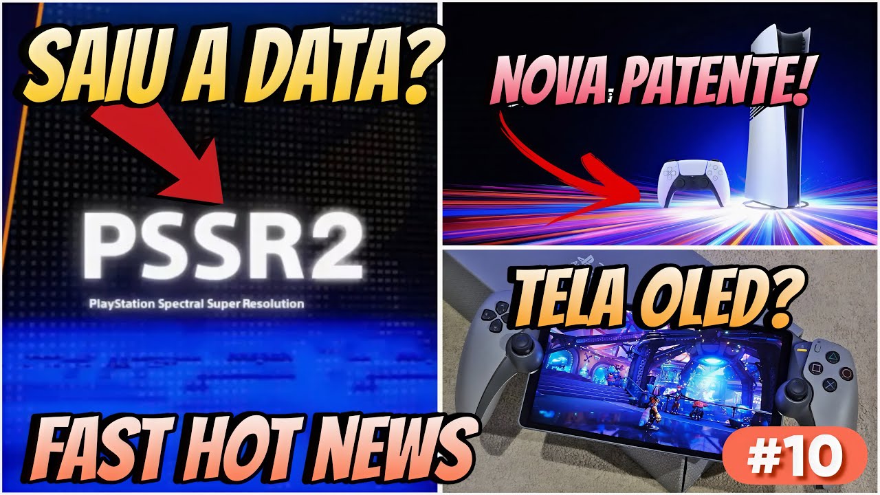 Saiu A Data do PSSR 2.0?? PS Portal OLED em 2026?? Nova Patente do Dualsense (PS6) ?