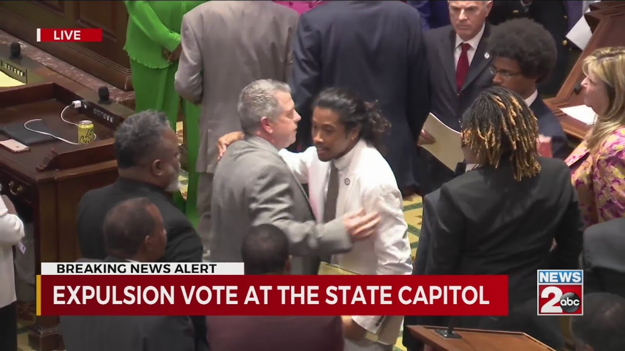 'Tennessee Three' expulsion vote: Rep. Justin Jones (D-Nashville) has been expelled