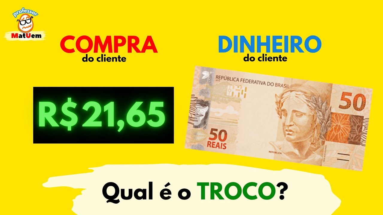 💵 Aprenda a voltar o TROCO em DINHEIRO - CONTAR DINHEIRO | OPERADOR DE CAIXA | TROCO CERTO#2