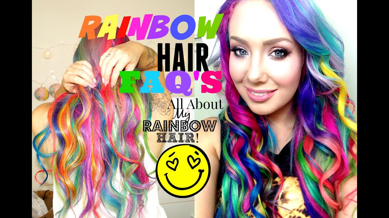 HOW TO- WASH Rainbow Hair?!! WITHOUT BLEEDING!