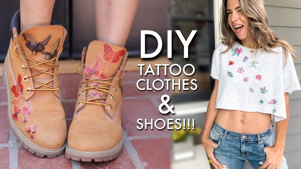 DIY: TOO EASY!! Tattoo Clothes + Shoes!!! -By Orly Shani
