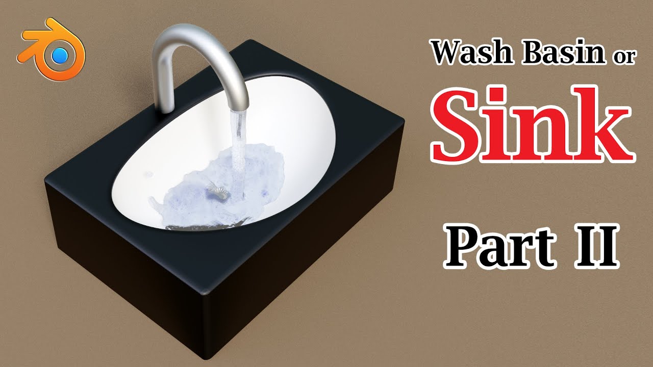 Create Wash-Basin or Sink in Blender : Part 2 | Inflow & Outflow | Fluid Simulation in Blender