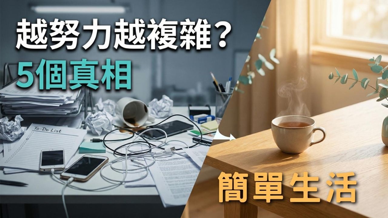 心理學家揭開5個真相 如何讓生活變得更簡單的5種方法？#斷捨離#極簡#簡單生活#消費習慣#收納整理